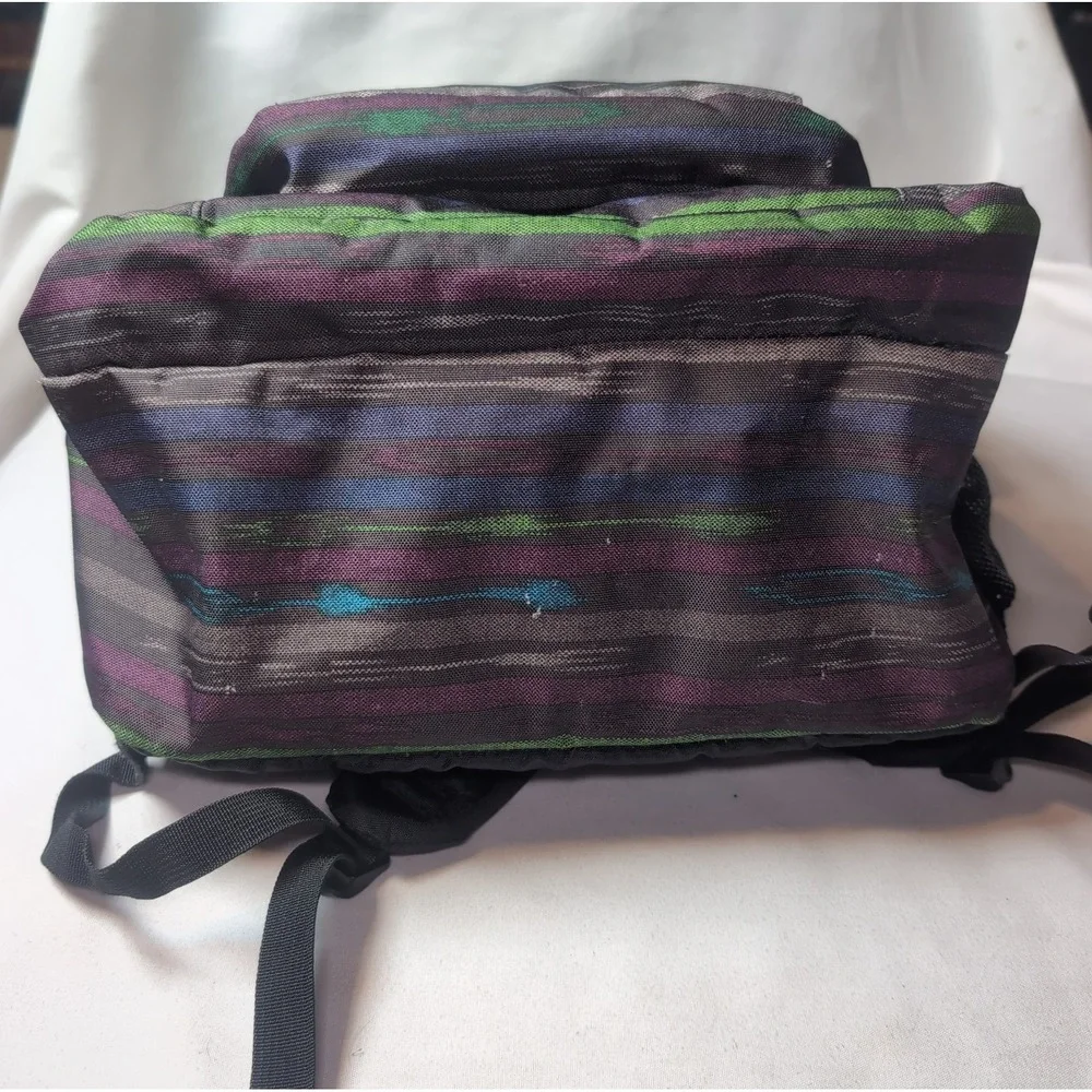 Jansport TDN7 Student Backpack Bookbag Multi Color Stripes 17